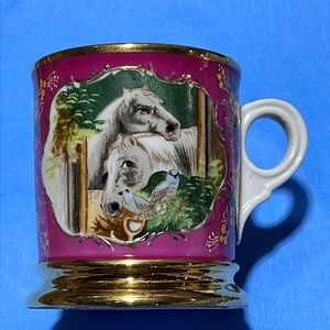 Antique occupational horse shaving mug